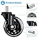 Office Chair Caster Wheels (Set of 5)，SLYPNOS Heavy Duty Replacement PU Chair Wheels, Protect All Floors with Standard Stem Diameter