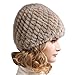 FURTALK Womens Girls Real Mink Fur Knitted Hat Winter Beanie Warm Cap