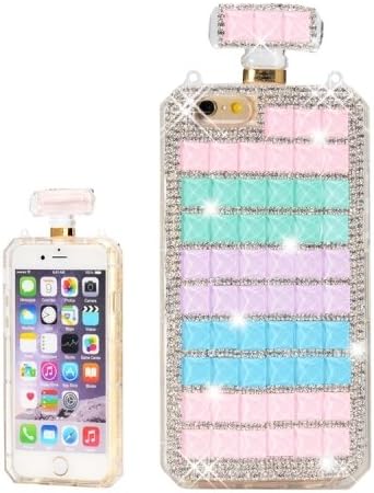 Generic Diamond Perfume Bottle Shape Plastic Case Chain Coverfor iPhone 6 &amp; 6S