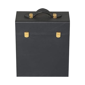 Magus Designs 3 Bottle Genuine Leather Case Crafted in Mastro Blue & Blue Suede Fabric Interior