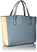 Anne Klein Perfect Tote Convertible Satchel, Ocean Blue-Natural