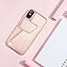 ZVEdeng iPhone X Wallet Case with Card Holder, iPhone X Rotational Case Leather Wallet Phone Case Slim Magnetic Flip Case Protective Cover for Apple iPhone X/XS (5.8inch)-Rose Gold