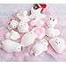 Outee 30 Pcs Mochi Squishies Toys Animal Stress Squishies Mochi Squeeze Mochi Cat Stress Squishies Cat Toy Stress Animals Mochi Squeeze Toy Kawaii