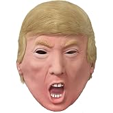 BlockBuster Costumes BCT Deals Donald Trump Celebrity Republican Presidential Candidate Mask with Hair, One Size Adult