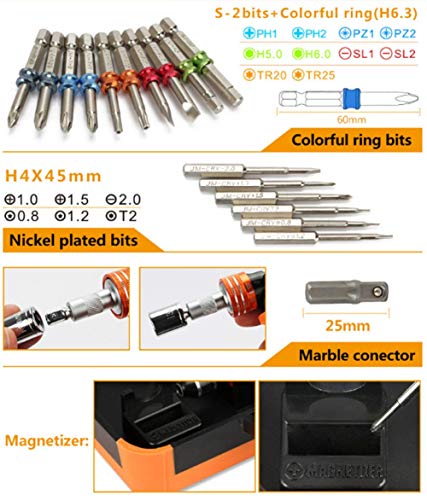 Schraubendreher Set Screwdriver Sets 31-in-1-Schraubendreher-Satz Ratschen-Schraubendreher für Haushaltsgeräte… – Bild 4
