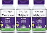 Natrol Fast Dissolve Melatonin Tablets 10 mg. Citrus Punch 60 Tabs (Pack of 3)