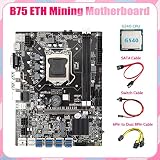 Wresetly B75 ETH Mining Motherboard 8xPCIE to USB G540 CPU LGA1155 Mainboard Kit view 4