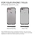 iPhone 8 Plus Case / iPhone 7 Plus Case Patchworks Sentinel Case Matte Black for iPhone 8 Plus / 7 Plus / 6s Plus / 6 Plus - Micro Texture Clear Transparent Dual Layer Cover Protective Bumper Case