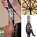 Abba Patio 9ft Patio Umbrella Outdoor Market Table Umbrella with Push Button Tilt and Crank for Garden, Lawn, Deck, Backyard & Pool, 8 Sturdy Ribs, Beige