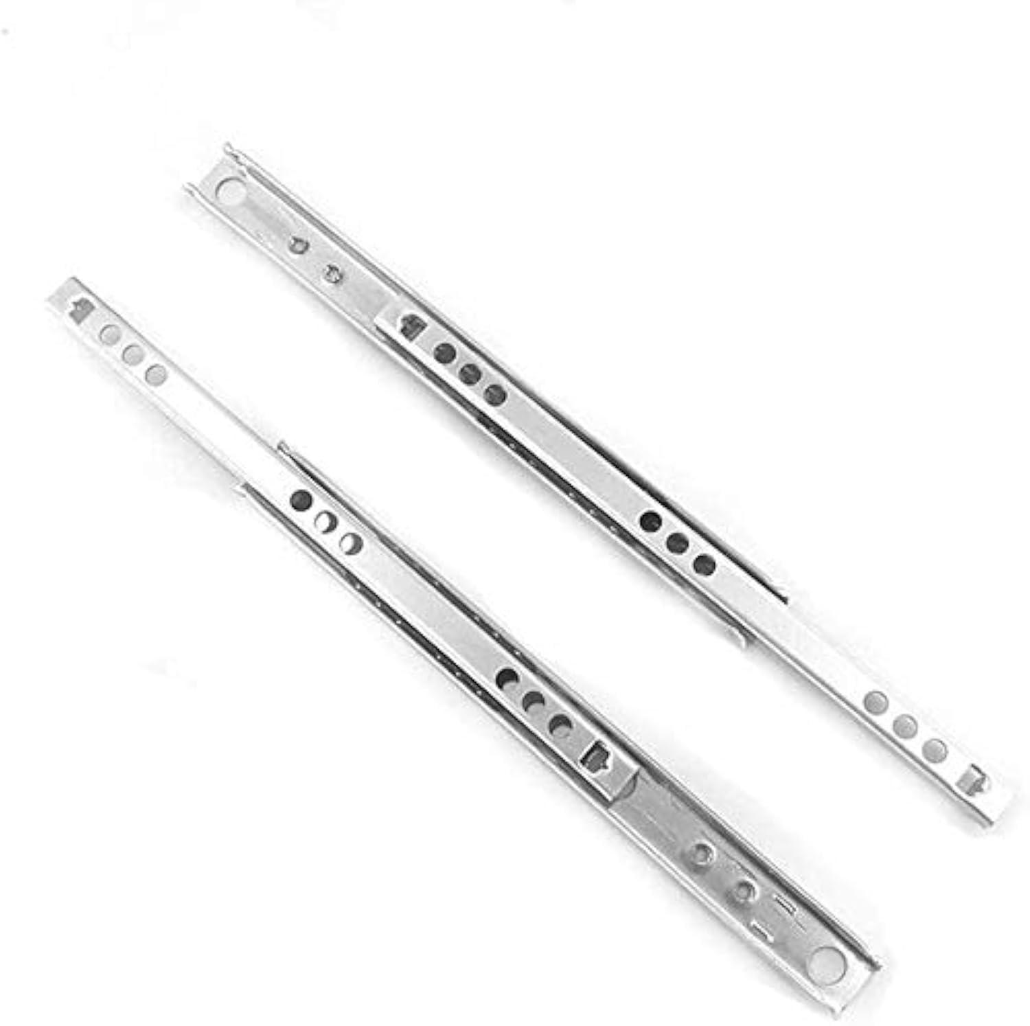 1 Pair Metal Bearing Drawer Runners Draw Depth for 17mm Replacement Drawer Runners 17mm Wide x 182mm