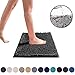 DEARTOWN Chenille Shaggy Bath Rug Mat, Luxury Soft Microfibers Bath Mat with Non-Slip TPR Backing, Super Absorbent and Thick, Machine Washable Bath Mats for Bathroom
