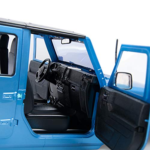 RCLions 313mm Wheelbase RC Car Body Shell Plastic for1/10 Scale RC Car Jeep Wrangler Axial SCX10-II 90046/90047 TRX4 kit (Blue)