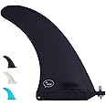 Ho Stevie! Longboard/SUP Center Fin + Free No-Tool Screw - Easy Installation - Stronger Than Regular Nylon Fins