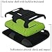 Alcatel OneTouch Fierce 2 / Pop Icon A564C, COVRWARE 3 in 1 Bundle - Heavy Duty Combat Armor Holster Kickstand Case with Locking Belt Swivel Clip [Free HD Film & Aluminum Sensitive Cap Stylus Pen] - NeonGreen