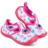 Aquakiks Water Aqua Shoes For Girls, Kids Waterproof Sandals, Pink Seashell