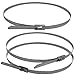 Electriduct 304 Stainless Steel Cable Ties 30 Inch 200 Lbs Heavy Duty Self Locking Ball Lock Zip Ties UV Resistant (25 Pack)