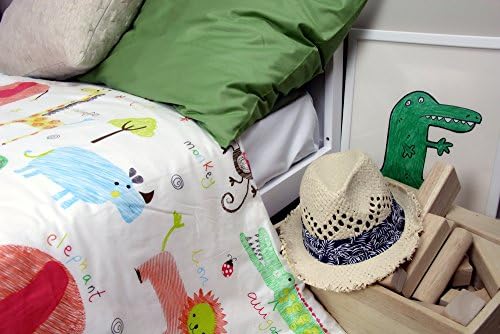 Cotton Flower Toddler Quilt (Quilt + Duvet Cover), Warmer (Jungle)