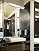 SOLFART LED 31.5 inch Bathroom Vanity Lighting Fixtures Stainless Steel Bath Mirror Lamps Wall Lights