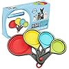 Himi Pet Food Scoops Silicone Collapsible Measuring Cups – Set of 4 – Great for Dog, Cat and Bird Food
