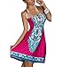 M.Brock Womens Strapless Baroque Floral Sundress Bohemian Vintage Tube Dress Boho Sexy Summer Beachwear