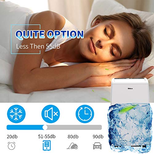 Shinco SPS5-12C 12,000 BTU Portable Air Conditioner Cool Fan Quiet Dehumidifier for Rooms Up to 400 Sq.Ft. LED Display, Remote Control, White - Thumbnail 4