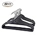 IEOKE Velvet Hangers, Nonslip Clothes Hangers Heavy Duty 360 Swivel Hanger Hook Ultra Thin Clothes Racks Perfect for Space Saving (50 Pack)