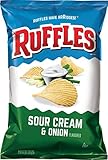 Ruffles Sour Cream & Onion Flavored Potato Chips, 8.5 Ounce