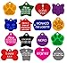 Dog ID Tags Personalized | Many Shapes to Choose from| 8 Colors | by CNATTAGS