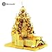 2016 Microworld 3D Metal Puzzle Russia The Church of the Transfiguration Building Model J028-G DIY 3D Laser Cut Assemble Jigsaw Toys - Gold