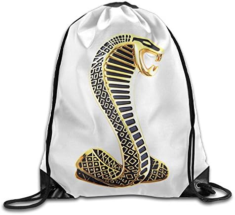 MPOD Ford Cobra Logo Drawstring Backpack Bag