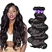 Kbeth Hair Body wave bundles Human Hair body wave14 16 18 for Black Women Brazilian Virgin Hair bundles with 4x4 closure (Bundles with closure, BW 14 16 18)