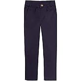 Mud Kingdom Boys Chino Pants Twill School Uniform Adjustable Waist Pull On