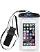 Deego Universal Waterproof Armband Snowproof Case Dry Bag Fit iPhone 6s 6 Plus 5S Galaxy S6 Edge Note 4 HTC One LG G V10 Nexus 6p ipod Touch MOTO 5.5-Inch Diagonal IPX6 Certified to 6.6 Feet (White1)