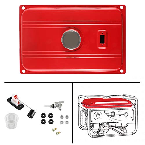 HGC Universal 5 Gallon Generator Gas Fuel Tank Valve Petcock Filter Gauge Chrome Cap Engine Secondary - Thumbnail 6