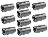 LampVPath 10PCS AA to C Size Battery Adapter Case, AA to C Size Spacers, AA to Size C Battery Adapter Converter Case(10 Pack Black)