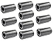 LampVPath 10PCS AA to C Size Battery Adapter Case, AA to C Size Spacers, AA to Size C Battery Adapter Converter Case(10 Pack Black) primary