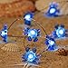 Impress Life Bay Marina Theme Ocean String Lights, 40 LEDs Blue Crab 10 ft Length Decorating Lights with Remote for Indoor, Covered Outdoor, Wedding, Birthday, Bedroom, Patio, Parties Decoration