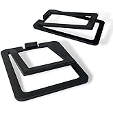 Audioengine DS1M Metal Speaker Stands Pair - Tilted for Desktop PC Speakers, Studio and Bookshelf Speakers