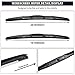 MIKKUPPA Windshield Wiper Blades - for 2009-2016 Toyota Corolla, 2009-2016 MuranoNissan, 2012-2016 RAV4, Front Wipers Replacement - 26