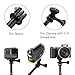 Luxebell Selfie Stick Telescopic Pole Pocket Purse Size with Phone Clip Holder for Gopro Hero 7 6 5, Session 5, Hero 4/3+/3/2 and Cellphone 6.6
