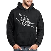 IZI POD Personalized Dad Embroidered Hoodie with Kids Names, Dad Sweatshirt, Gift for Father's Day, Birthday, Christmas