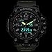 Men's Military Analog Digital Watch Display Sports Watches Multifunctional Large Wrist Watches for Men (Army Green)