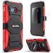 Lumia 640 Case, Evocel [New Generation Series] Belt Clip Holster, Kickstand, & Dual Layer for Microsoft Lumia 640, Red (EVO-NK640-XX03)