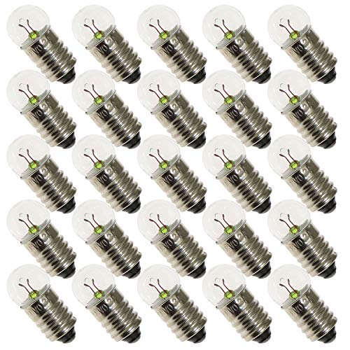 ToToT 25pcs E10 Mini Light Bulbs 3.8V 0.3A Physical Electrical Experiment Screw Base Indicator Light Incandescent Bulb Old-Fashioned Flashlight Lamp - Thumbnail 7