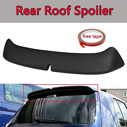 Ivに対応abs未塗装ブラック車のリアルーフスポイラーウイングリップ B084m9bdgm Vwゴルフmk4 ワンサイズ 大型家電 ブラック サイズ ビューティー 色 カーミニスポイラーウィング B084m9bdgm