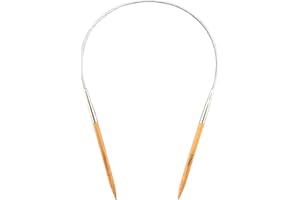 Mdoker Bamboo Circular Knitting Needle Size 5 16 Inch Circular Knitting Needles for Handmade Knitting DIY and Any Weaven Yarn Projects(US Size 5,3.75mm)