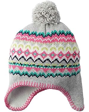 Baby Girls' Fair Isle Pom Pom Hat