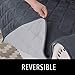 RHF Diamond Chair Covers, Recliner Cover, Chair Covers for Living Room, Chair Cover for Dogs, Recliner Chair Cover, Machine Washable, Double Diamond Quilted(Recliner-Small: Charcoal/Grey)