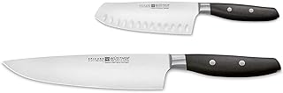 Wüsthof Messersatz 1311160201 Epicure Slate, 1 Kochmesser (20 cm Klinge) und 1 Santoku (17 cm), geschmiedet, scharfe Küchenmesser