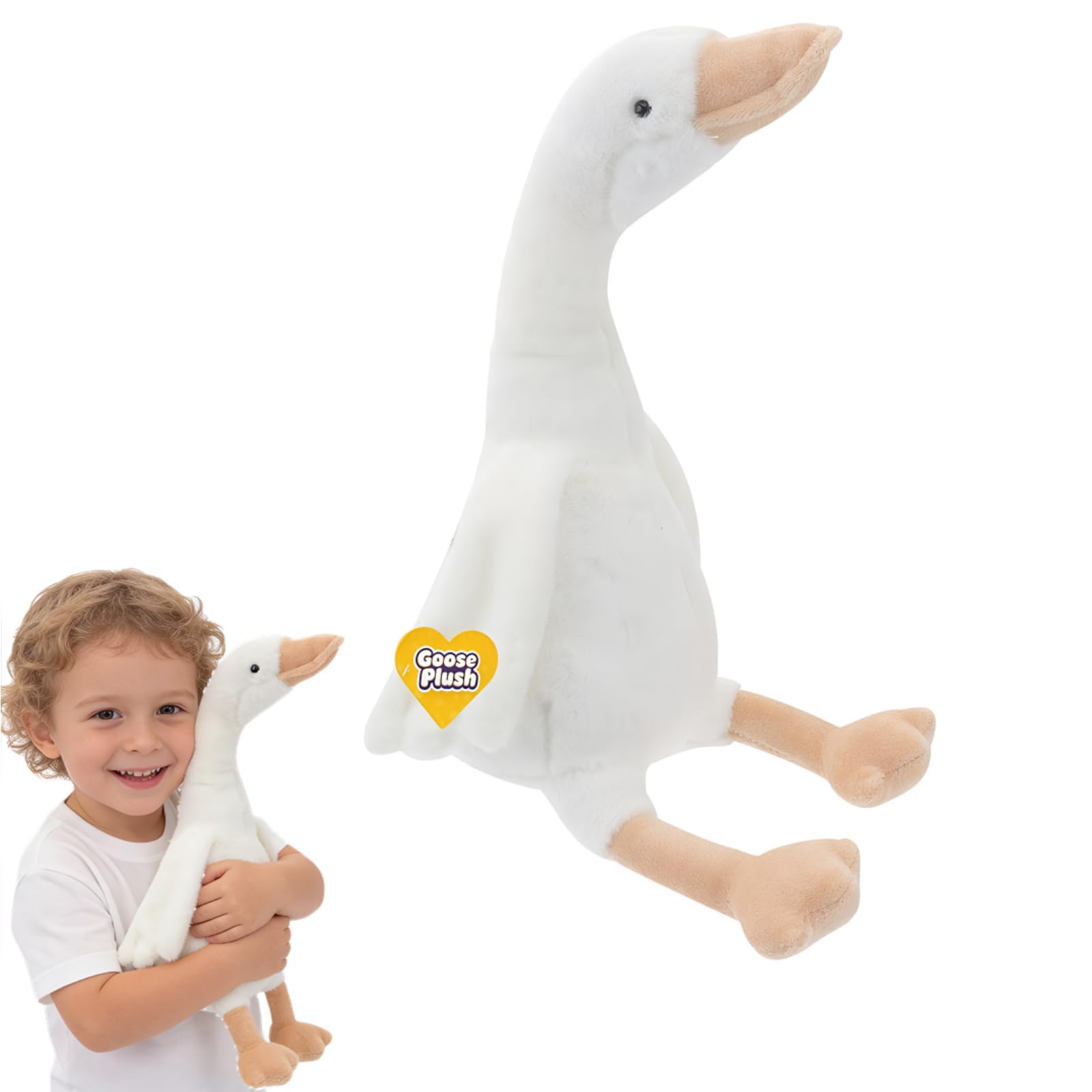 Toddmomy Swan Doll Plush Stuffed Animal Goose Cuddly Toy for Kids Soft and Adorable Perfect Present for Birthday Graduation and Christmas,30cm